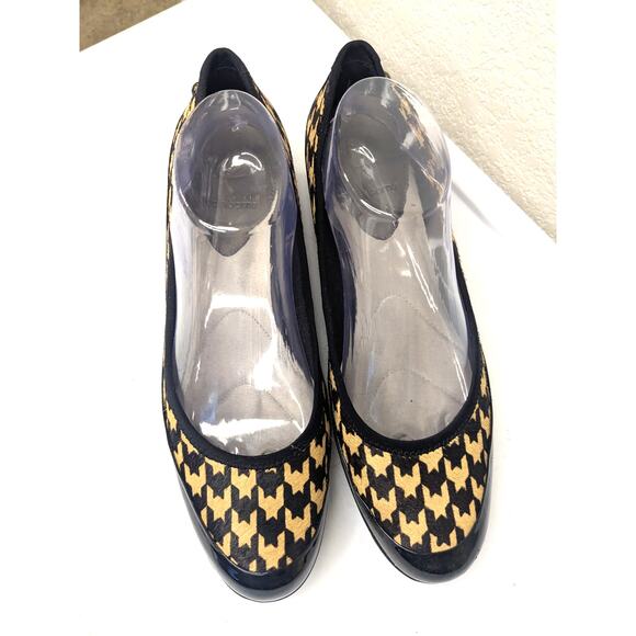 LIZ CLAIBORNE Women's Size 9.5 Stacy Black Patent Leather Houndstooth Loafers - Picture 2 of 10